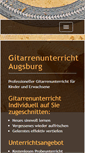 Mobile Screenshot of gitarre-augsburg.de