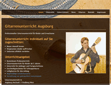 Tablet Screenshot of gitarre-augsburg.de
